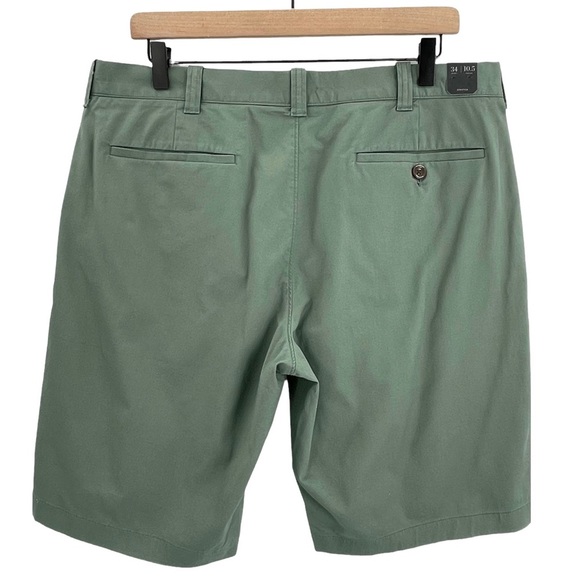 NEW J. Crew Men's 10.5" Stretch Chino Flat Front Shorts Sold Out Color Green 34" - Picture 3 of 10